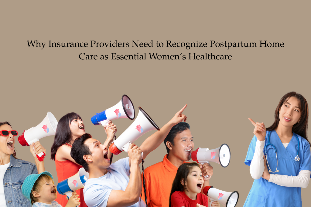 Nurse pointing to the headline for emphasis of the issue. People shouting using megaphones to gain attention for the issue.